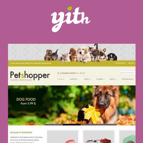 YITH Petshopper - E-Commerce Theme for Pets Products