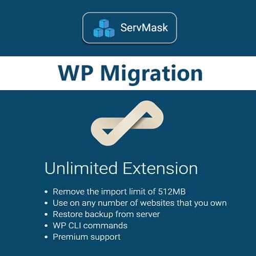 Screenshot of All in One WP Migration Unlimited Extension interface