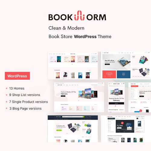Bookworm - Bookstore & Bookshop WooCommerce Theme Bookworm - Bookstore & Bookshop WooCommerce Theme
