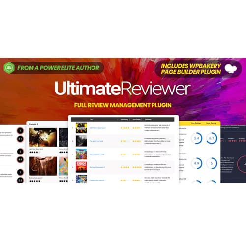 Ultimate Reviewer WordPress Plugin For WPBakery Page Builder Ultimate Reviewer WordPress Plugin For WPBakery Page Builder