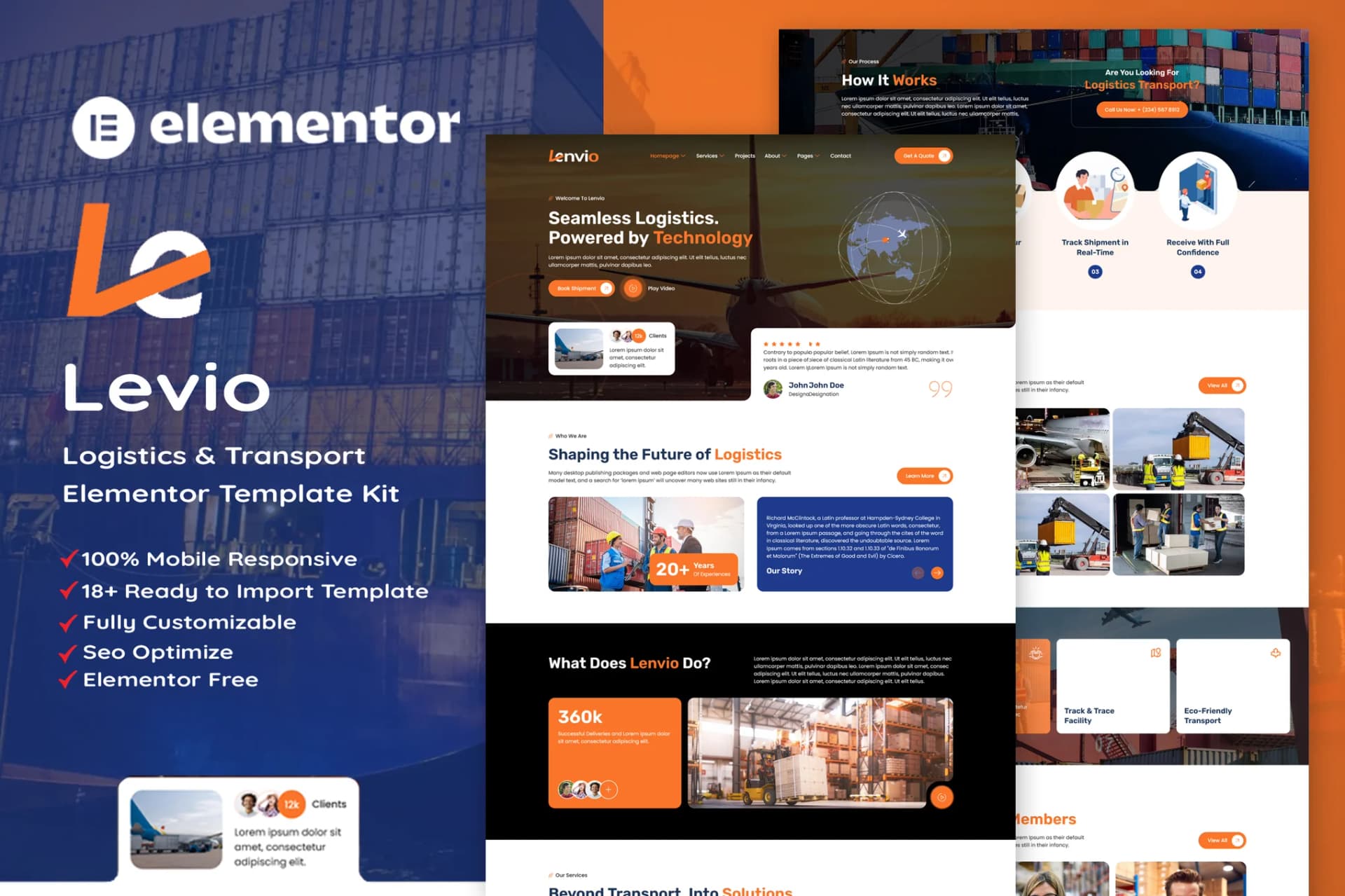 Lenvio - WordPress Plugin/Theme Screenshot of Lenvio interface